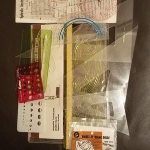Drafting: Triangles French Curves Architect Ruler,